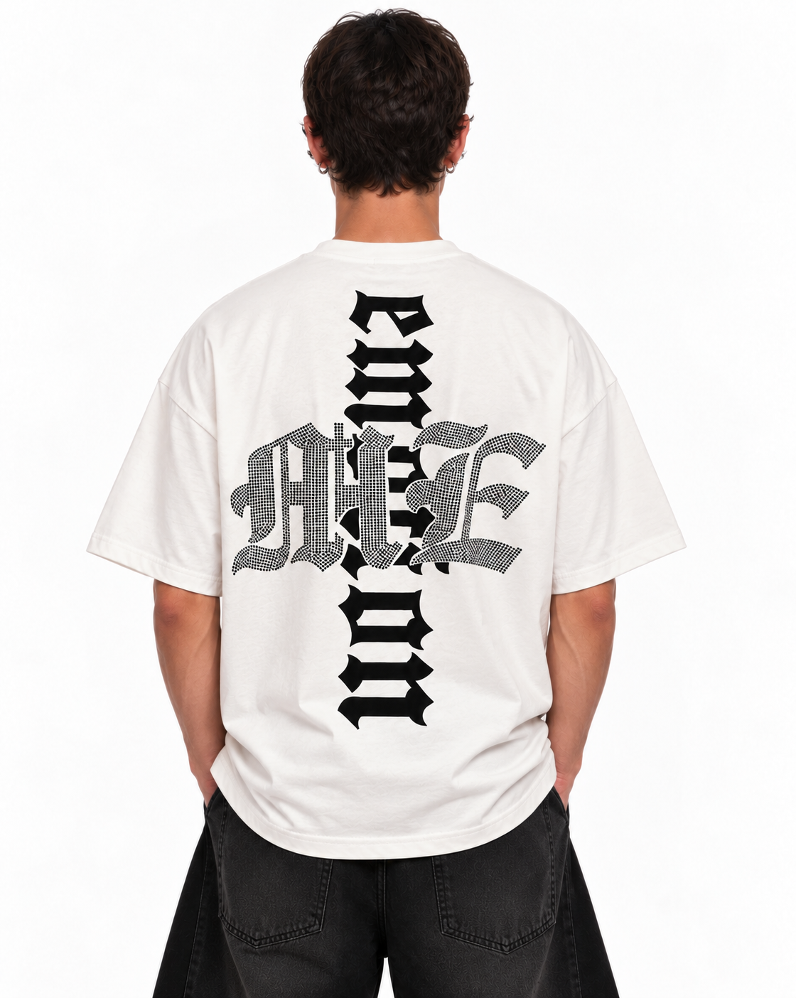 Mixed Emotion Alien ME Tee blanca, espalda