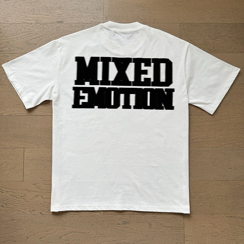 Mixed Emotion Cupid Glitch Tee blanca - espalda