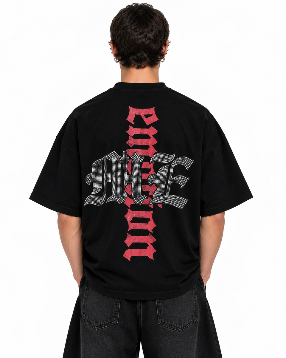 MIXED EMOTION OCTOPUS RHINESTONE TEE
