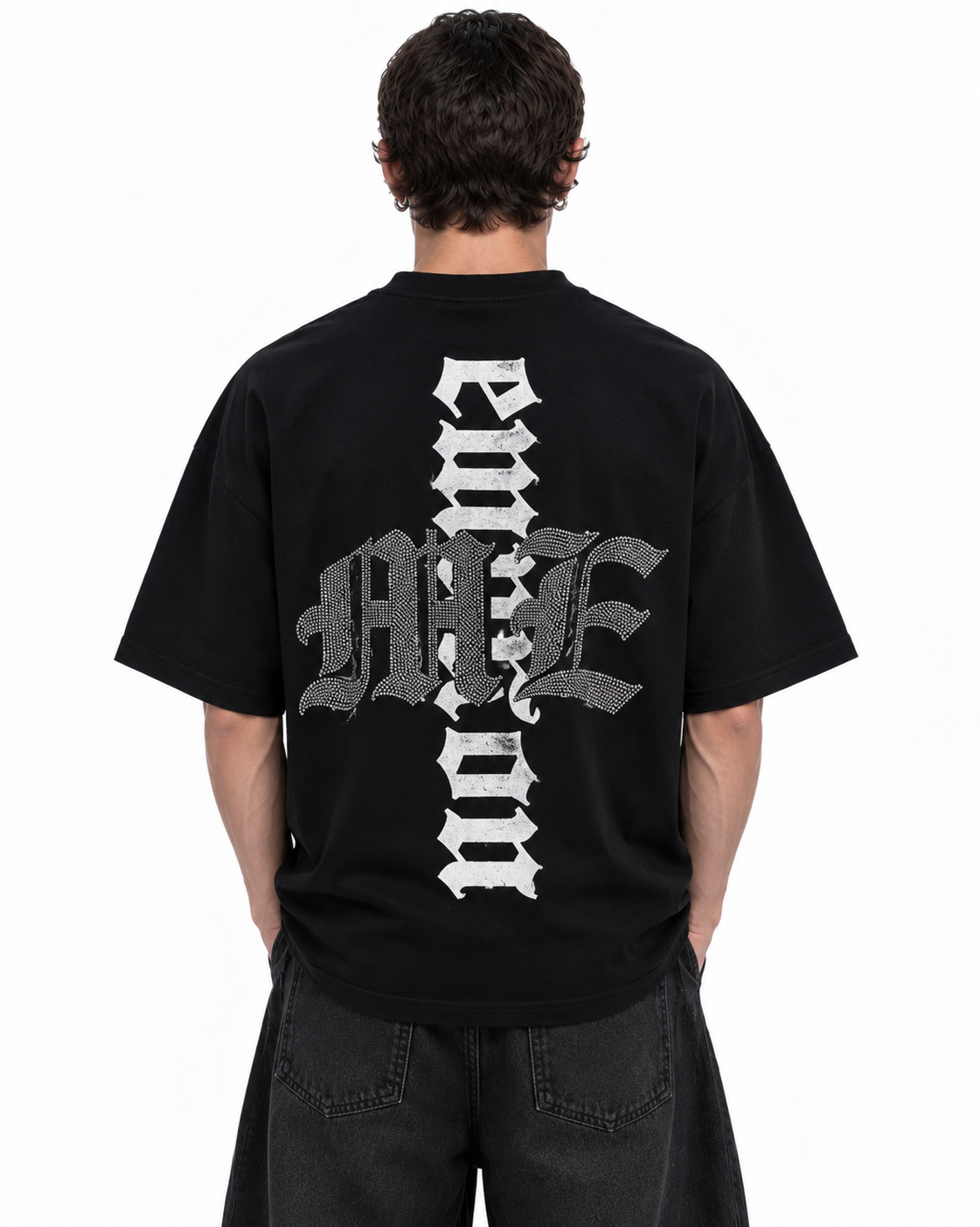 MIXED EMOTION ASTRONAUT RHINESTONE TEE