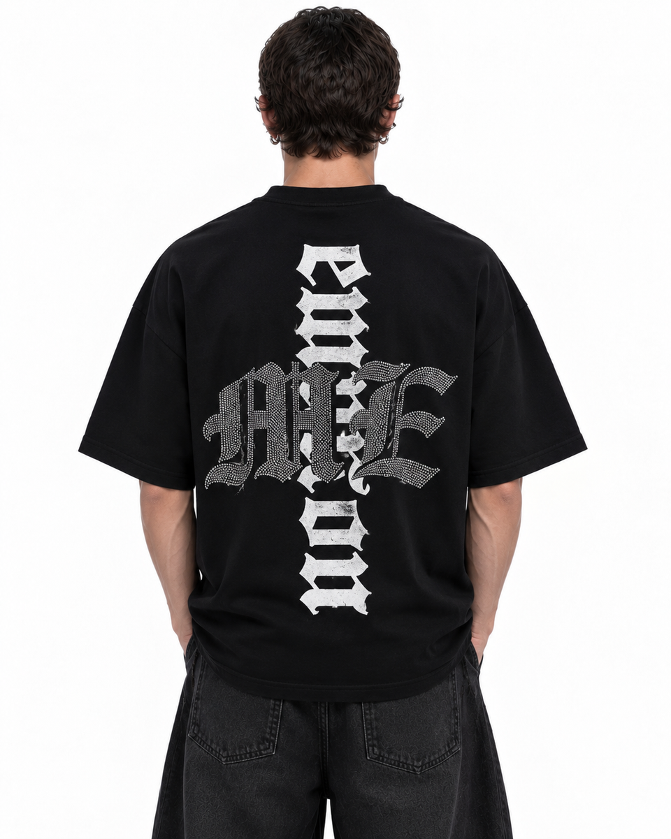 MIXED EMOTION ASTRONAUT RHINESTONE TEE