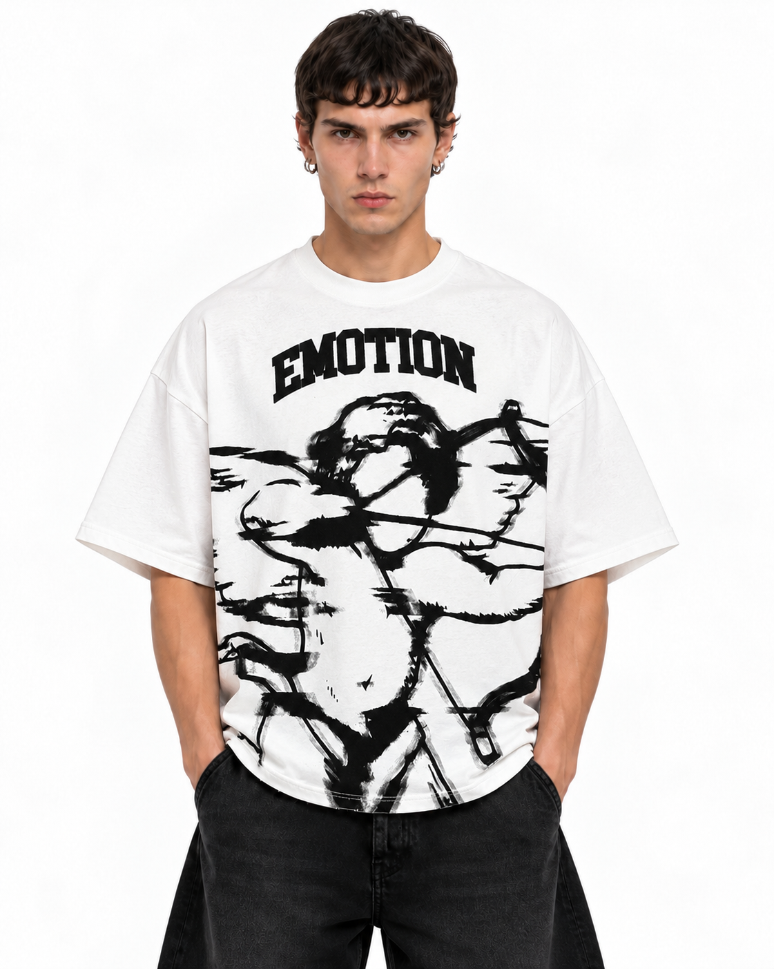 MIXED EMOTION CUPID GLITCH TEE