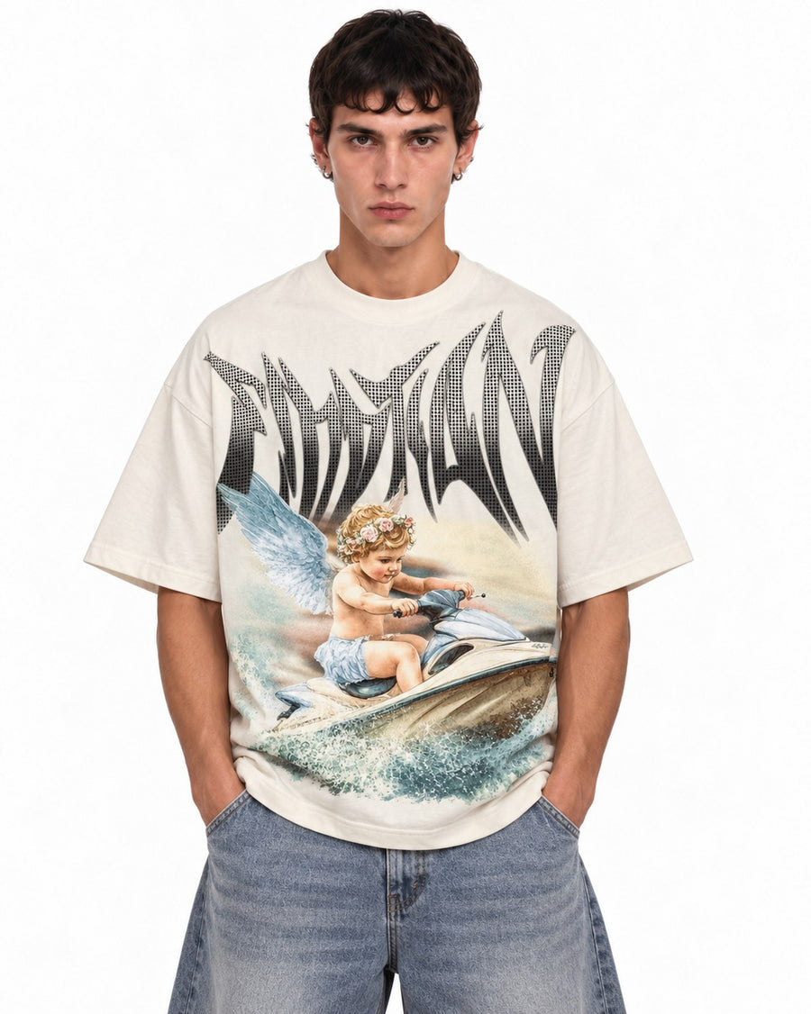 MIXED EMOTION JETSKI RHINESTONE TEE