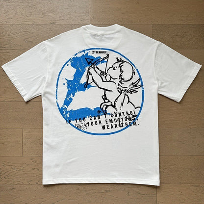 Emotional Closet Tee blanco y azul - espalda