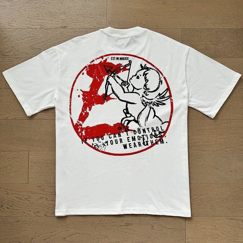 Emotional Closet Tee blanco y rojo - espalda