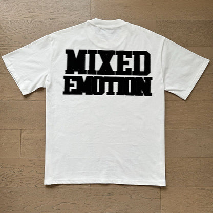 Mixed Emotion Cupid Glitch Tee blanca - espalda