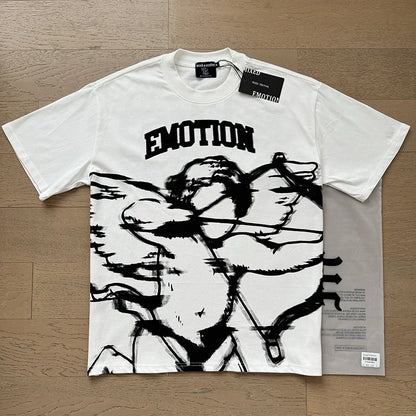 Mixed Emotion Cupid Glitch Tee blanca - frente