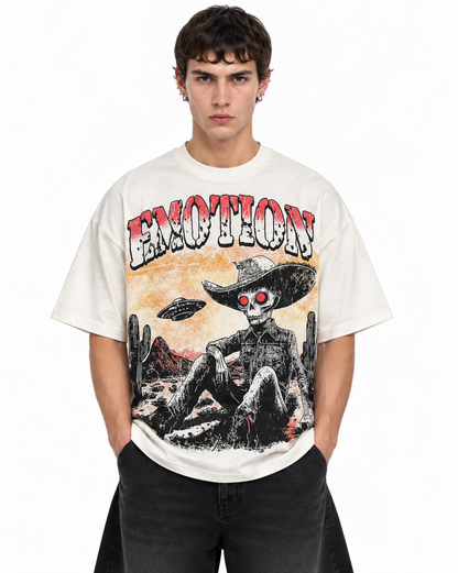 Mixed Emotion UFO Cowboy Tee crudo